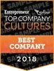 Entrepreneur Top Company Cultures 2018